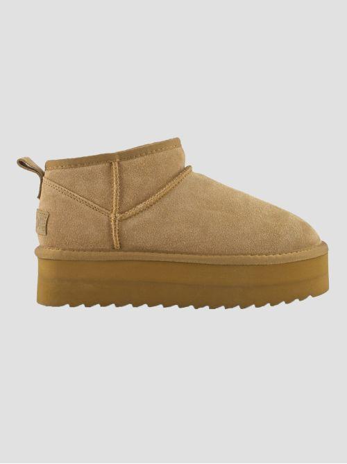 PLATFORM BOOT SUEDE YWPLA01 TAN COLORS OF CALIFORNIA 