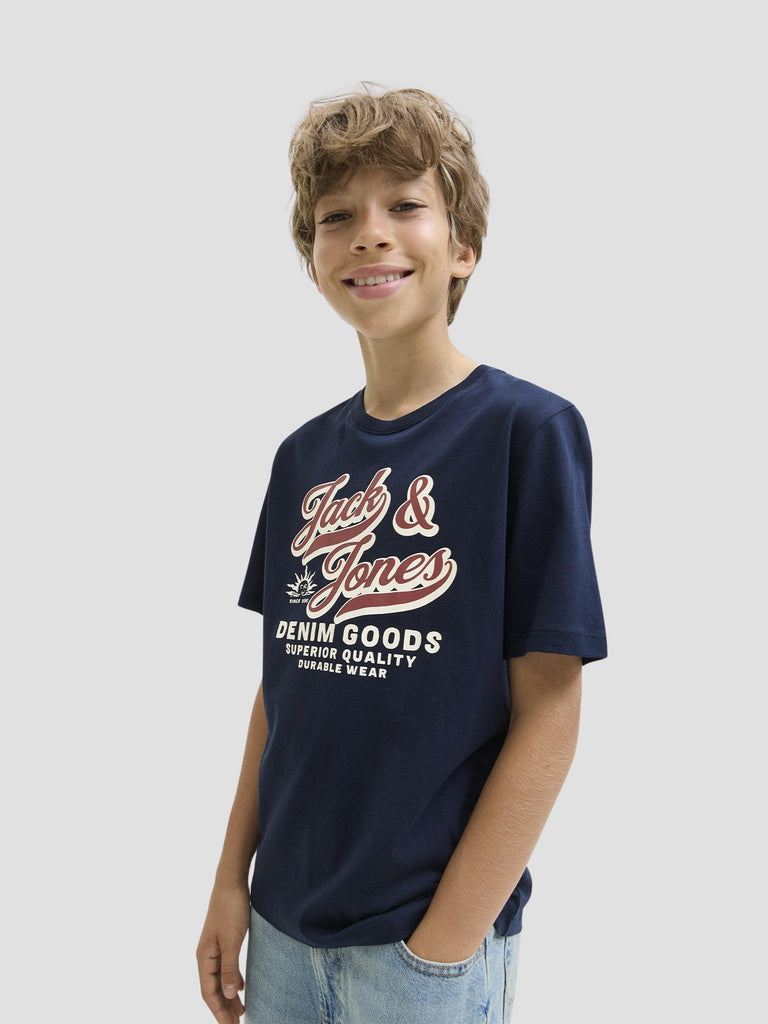 JJELOGO TEE SS ONECK 2 COL AW25 NOOS JNR 12280070 SKY CAPTAIN JACK&JONES 