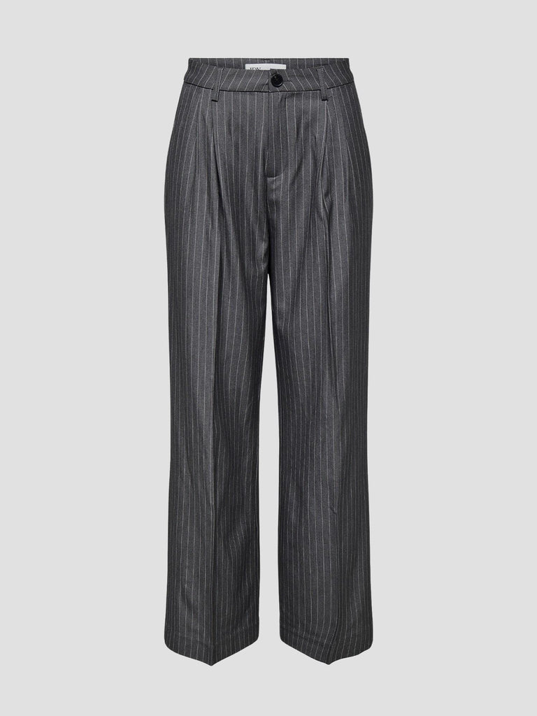 JDYGRACE RIVER HW WIDE PANT WVN TLR 32 15354226 DARK GREY MELANGE JACQUELINE DE YONG 