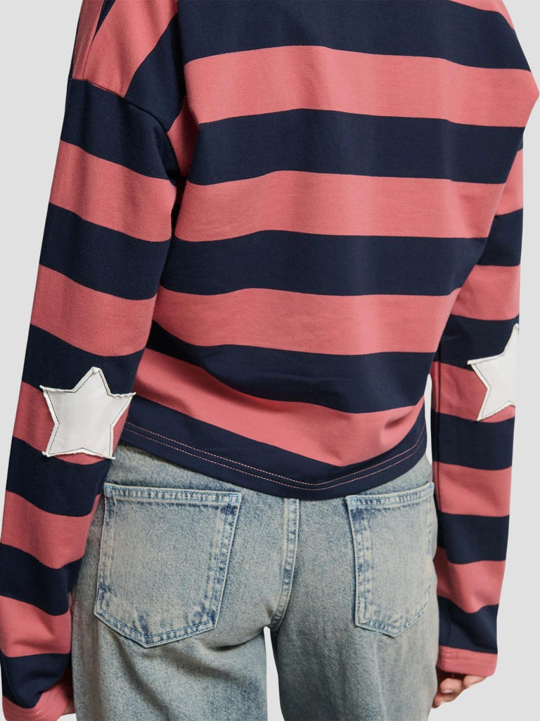 POLO A RIGHE LIPSIA-NEYO DK NAVY - LT RED SUITE BENEDICT 