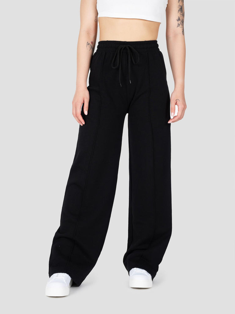 GROOVE PANTALONE TUTA NEW OVER MAXI PANT PESO MEDIO BARL424W NERO GROOVE 