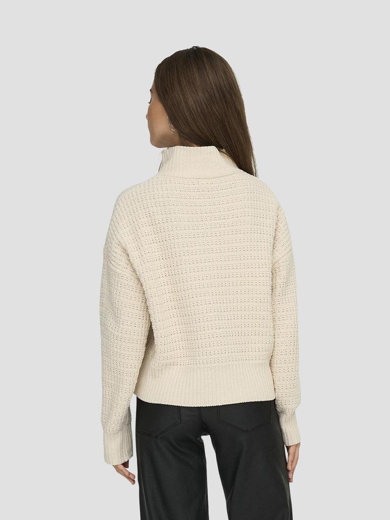 ONLGLOBE LS HIGHNECK BF KNT 15358582 WHITECAP GRAY ONLY 