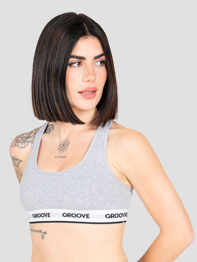 BASIC BRALETTE UND006W GREY GROOVE 