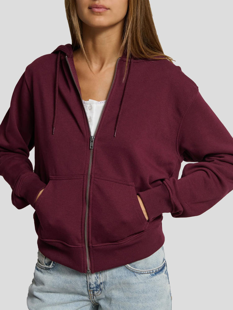FELPA CON CAPPUCCIO KHLOE BORDEAUX SUITE BENEDICT 