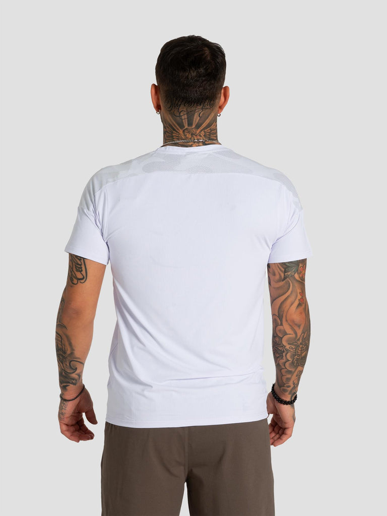 RUNNING TEE QUICKDRY CLEAN TECHTEE003 WHITE GROOVE 