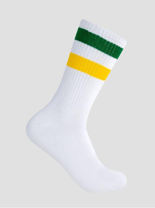 CREW SOCKS GRO1015 WHI GRE OCR GROOVE 