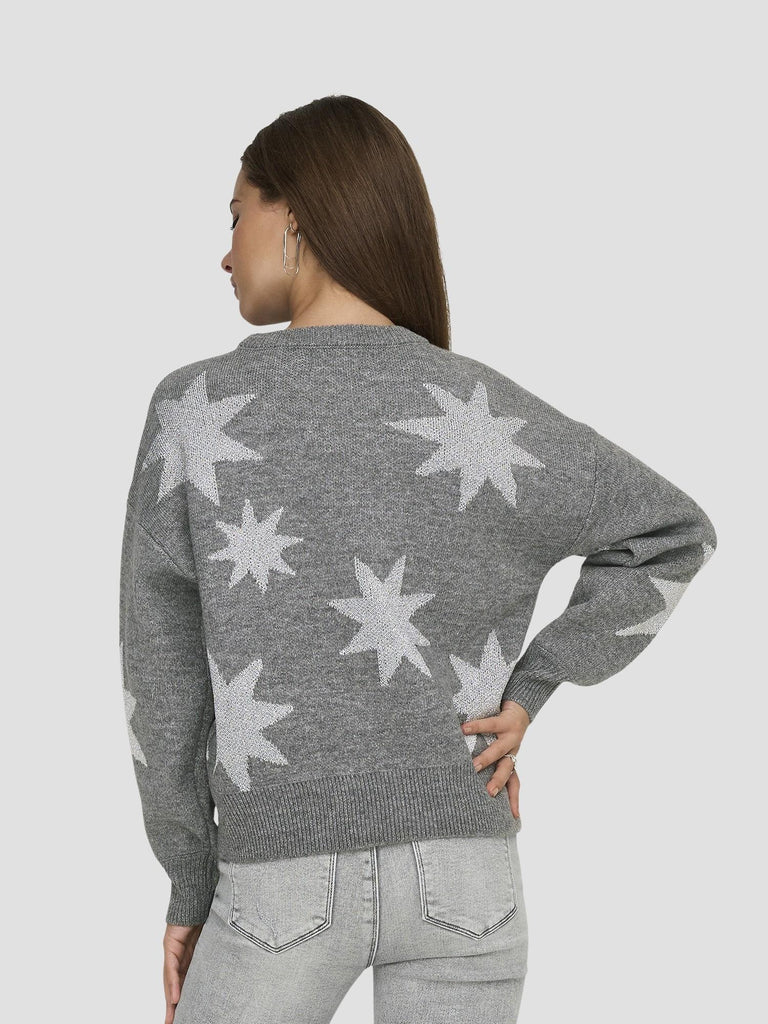 ONLROSIE LS O-NECK GLITTER KNT 15328250 MEDIUM GREY MELANGE ONLY 