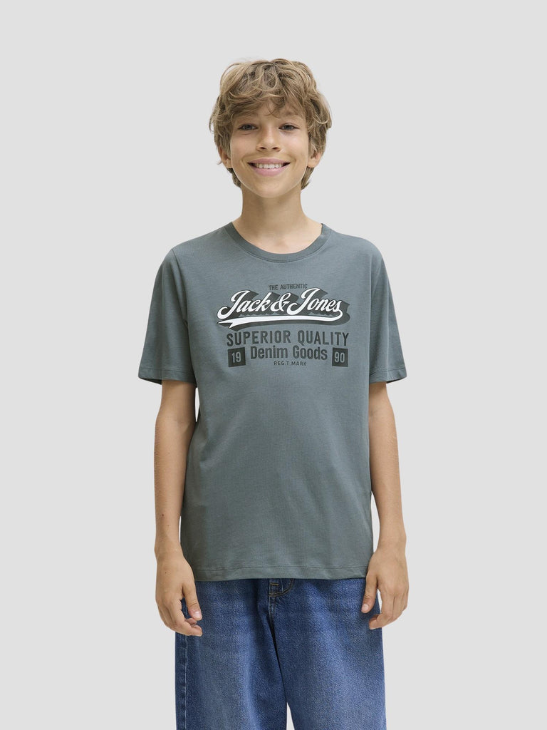 JJELOGO TEE SS ONECK 2 COL AW25 NOOS JNR 12280070 STORMY WEATHER JACK&JONES 