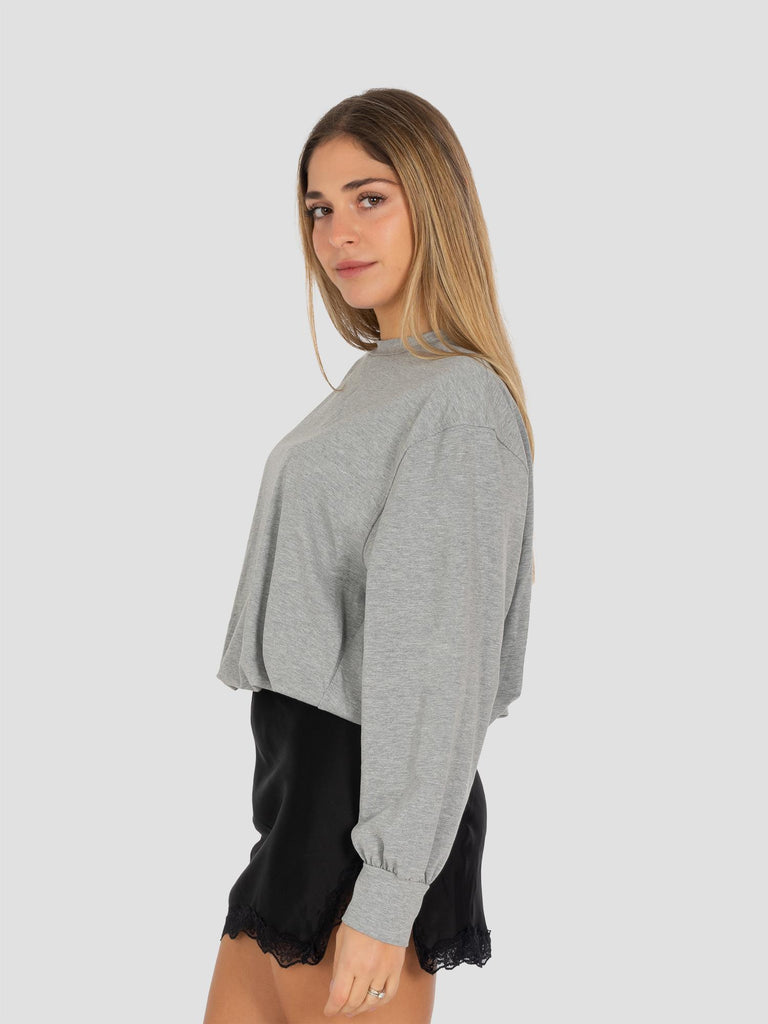 ELASTICO FONDO COTONE N1875 GRIGIO MELANGE GROOVE 