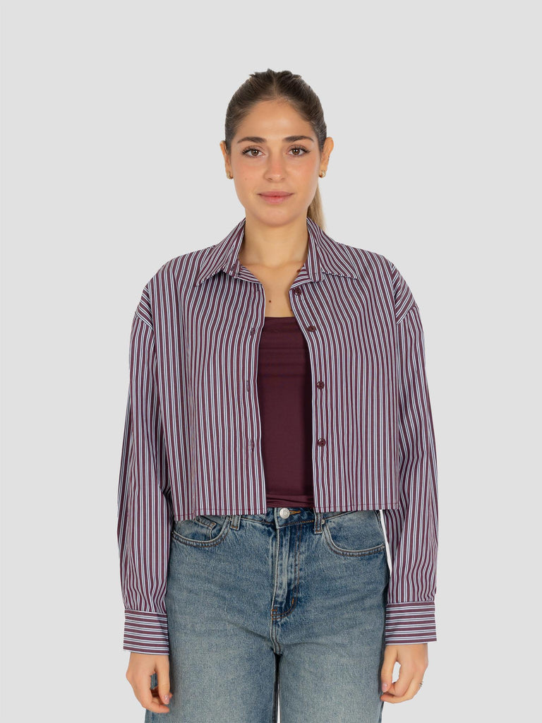 CROP RIGHE 4022R BORDEAUX GROOVE 