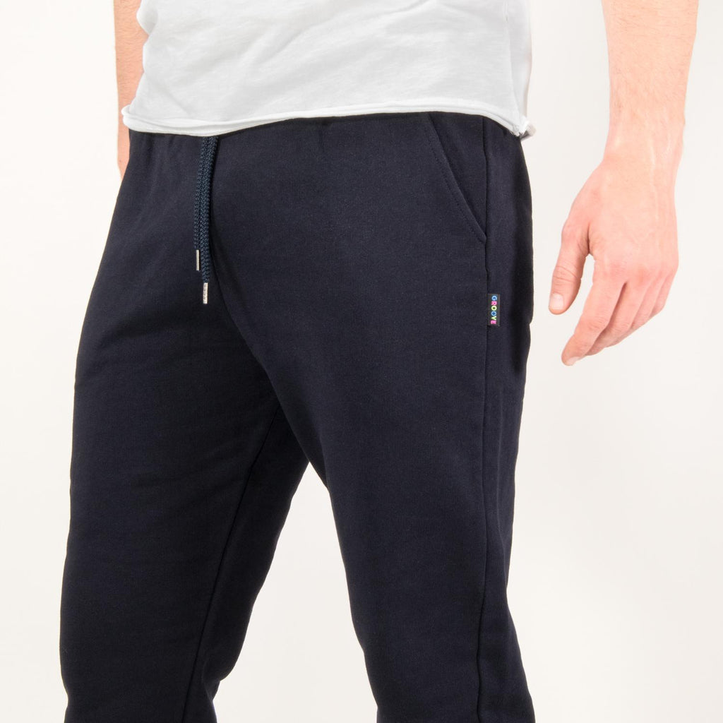 GROOVE PANTALONE TUTA JOGGER PESO MEDIO BARL403 BLU GROOVE 