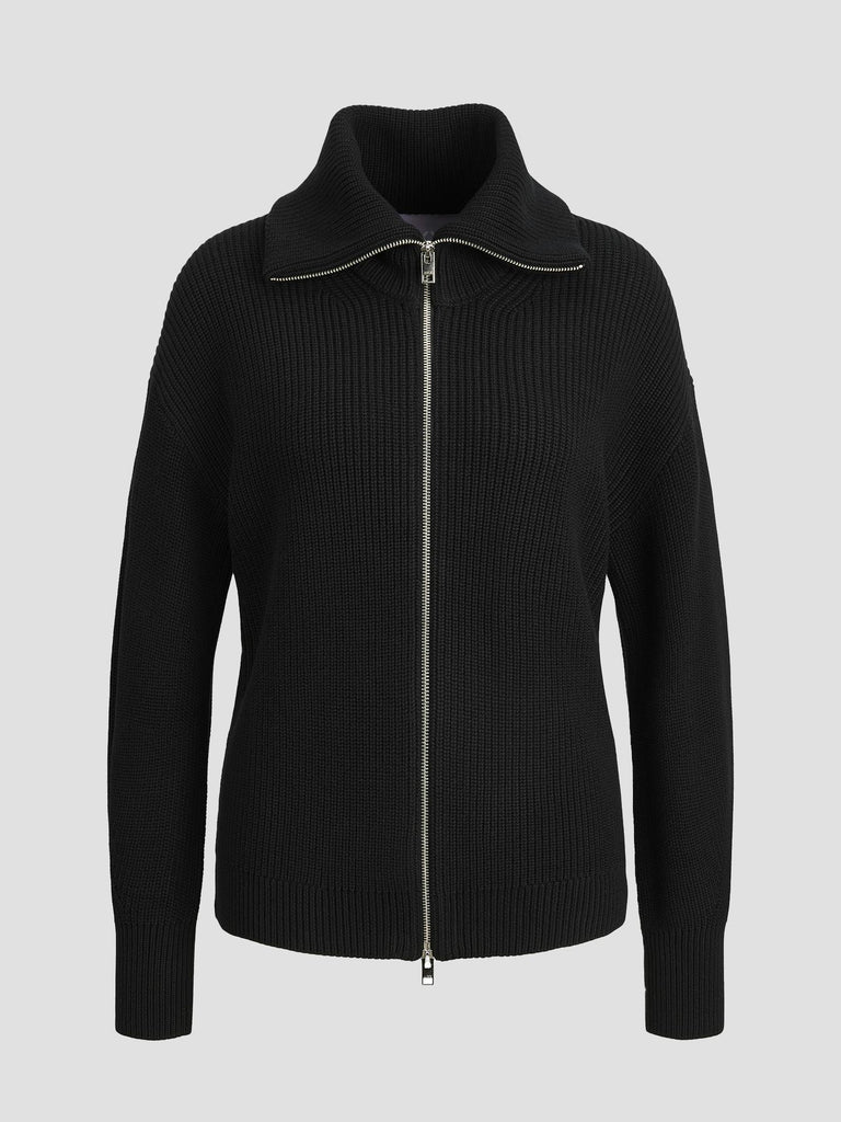 JXADELINE TWIST ZIP CARDIGAN KNIT 12280271 BLACK JJXX 