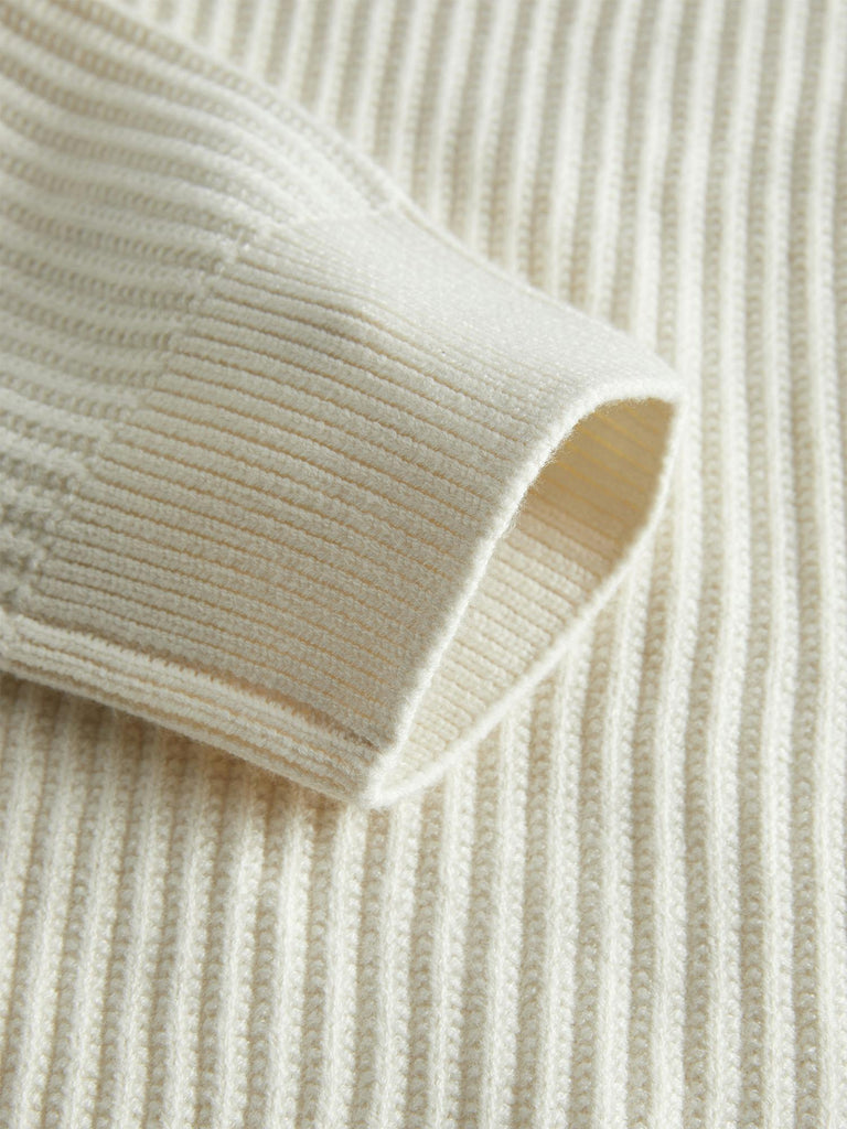 JCOGRID KNIT CREW NECK 12283169 SEA SALT JACK&JONES 