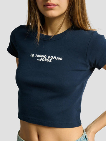 T-SHIRT CON STAMPA TUNDRA-DOMANI DK NAVY SUITE BENEDICT 