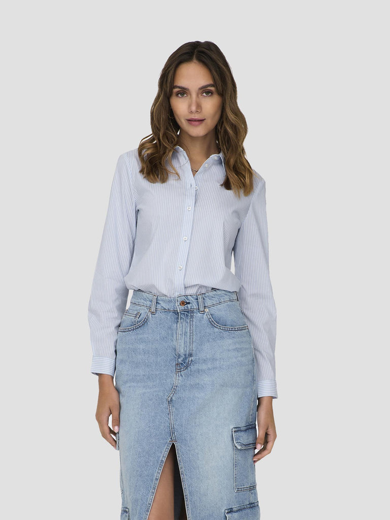 JDYMIO L/S SHIRT WVN NOOS 15149877 CASHMERE BLUE JACQUELINE DE YONG 