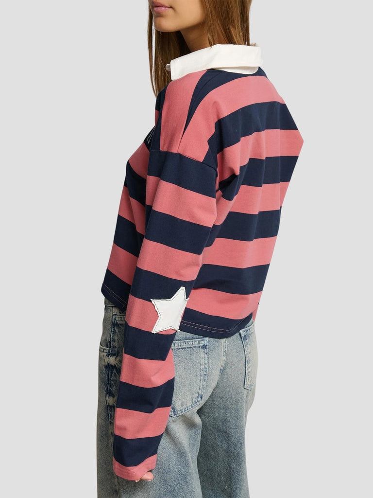 POLO A RIGHE LIPSIA-NEYO DK NAVY - LT RED SUITE BENEDICT 