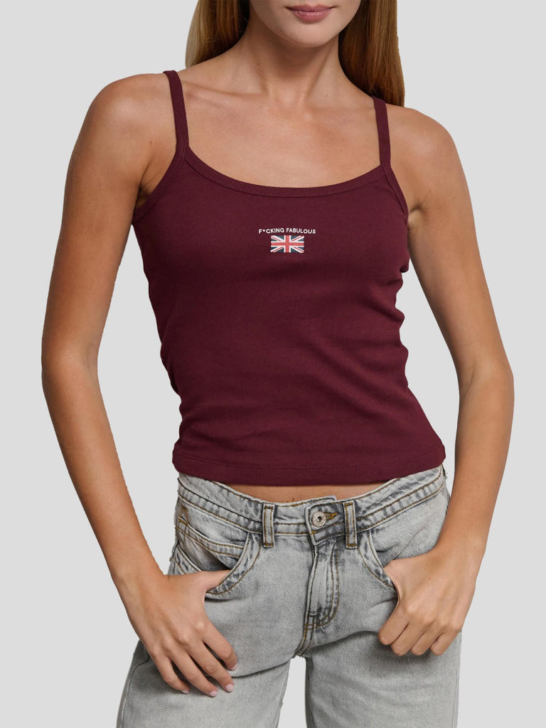 CANOTTA CON STAMPA GENTLE-FF BORDEAUX SUITE BENEDICT 