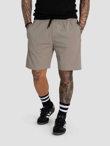 SPORT SHORT ELASTAN BASIC TECHSHORT002 BEIGE GROOVE 