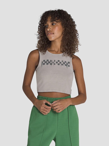 CHECK WASH FITTED CROP TANK VN000MC0 ZUJJ VANS 
