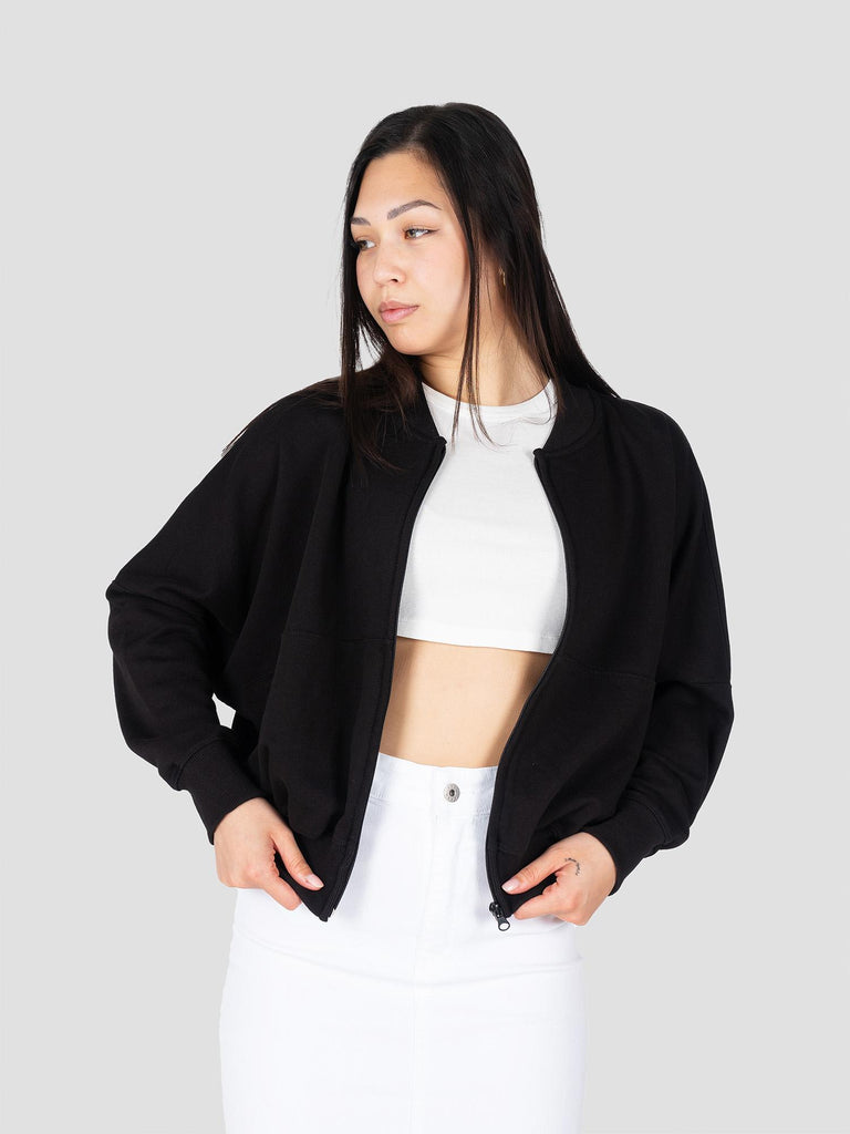 GROOVE FELPA ZIP CROP BARL339W NERO GROOVE 