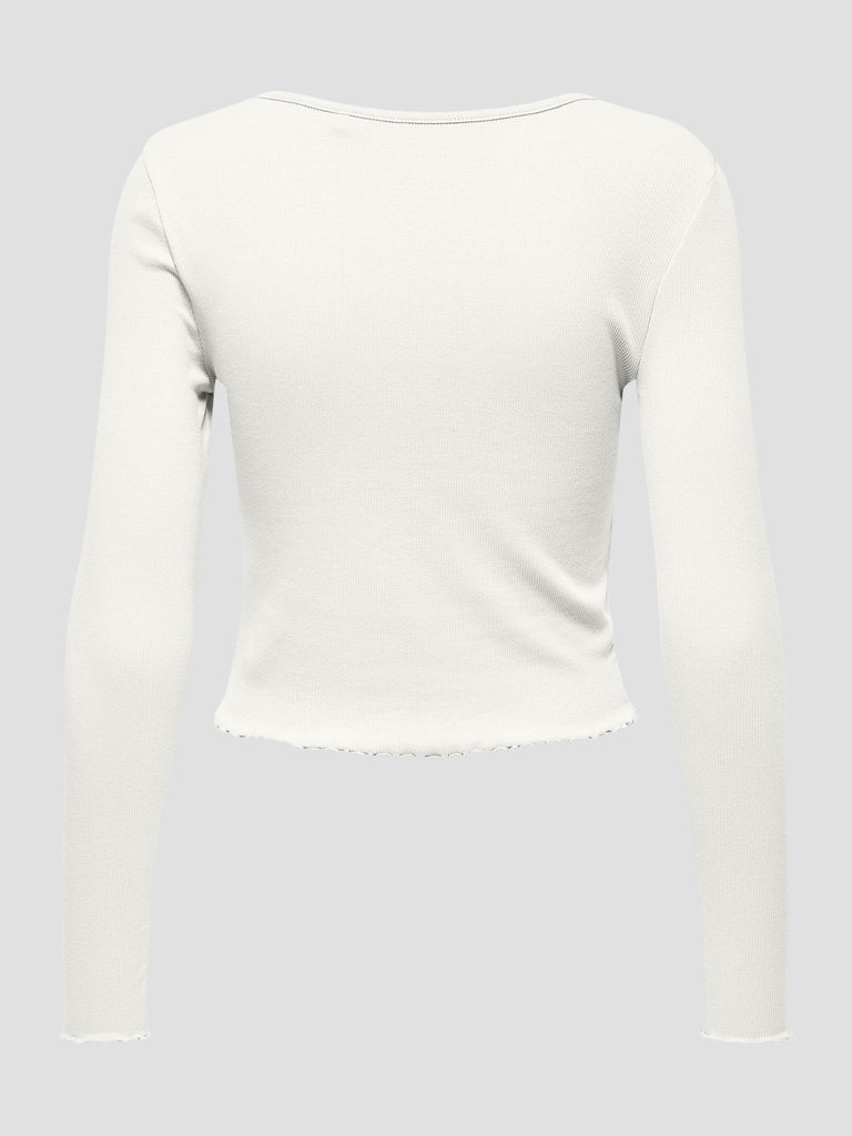ONLBETTY L/S V-NECK TOP CC JRS 15342012 CLOUD DANCER ONLY 