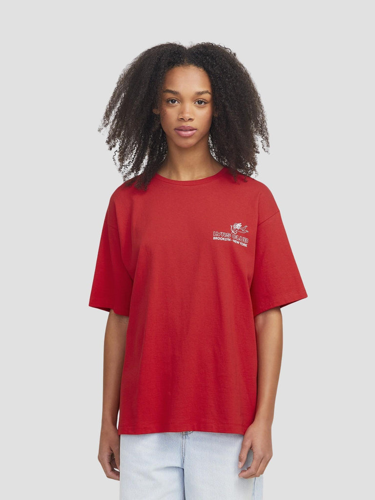 JXVALENTINE LOOSE SS TEE JRS 12275280 RACING RED JJXX 