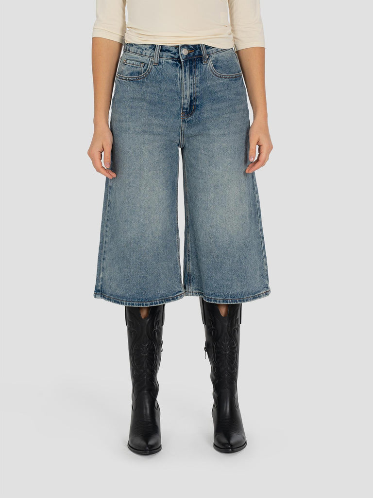 BERMUDA LUNGO DENIM JEANS ZJ025 DENIM GROOVE 