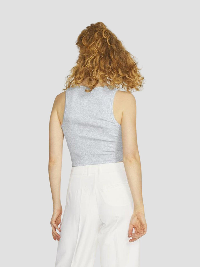 JXFALLON STR SL RIB TOP JRS NOOS 12200401 LIGHT GREY MELANGE JJXX 