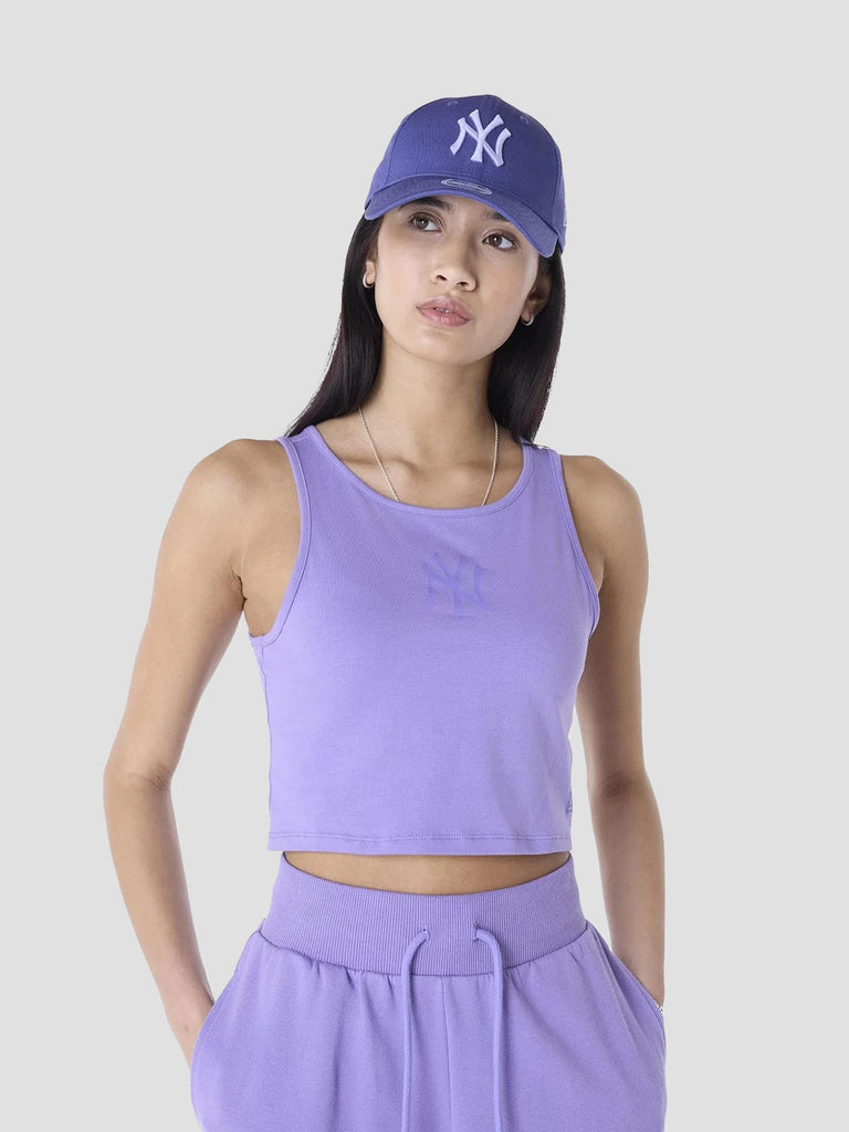YANKEES MLB CROP TANK 60596476 MED PURPLE NEW ERA 