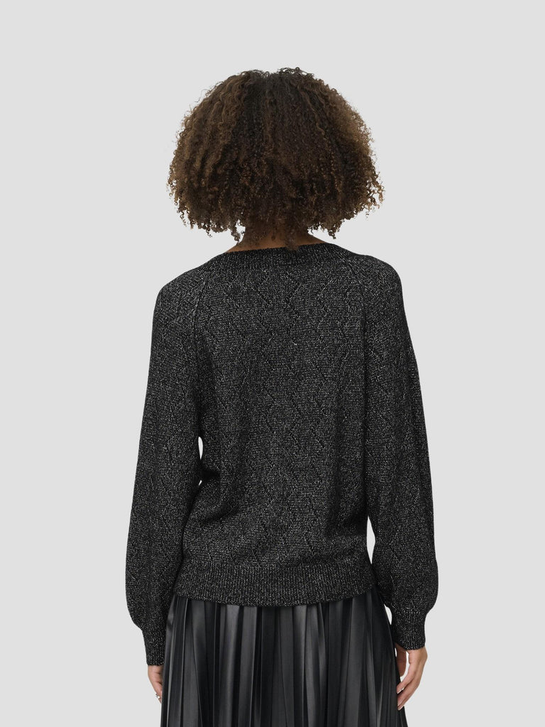 JDYASPEN LIFE L/S V-NECK PULLOVER KNT 15359750 BLACK JACQUELINE DE YONG 