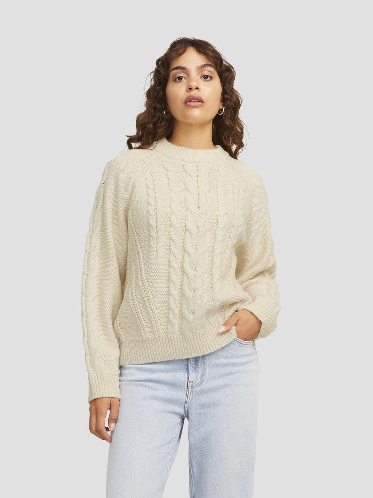 JXJOSIE CREW NECK KNIT 12255370 VANILLA ICE JJXX 