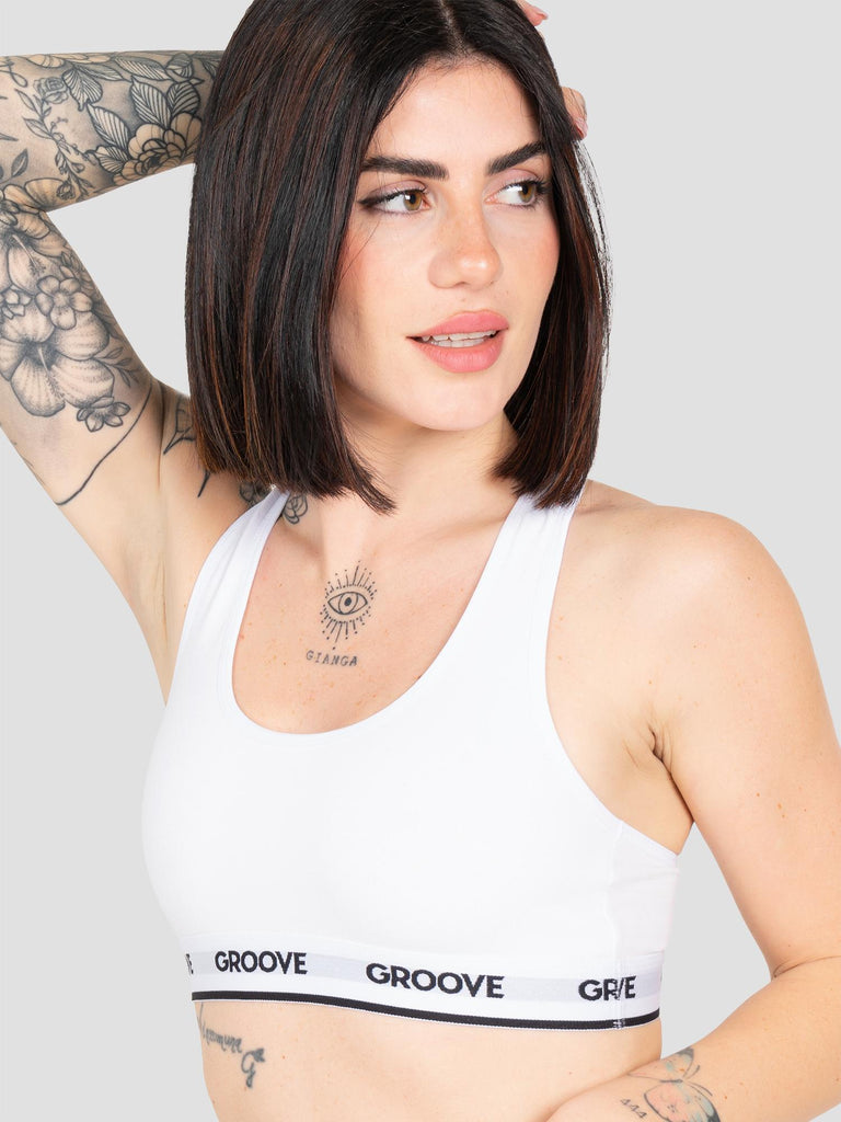 BASIC BRALETTE UND006W WHITE GROOVE 