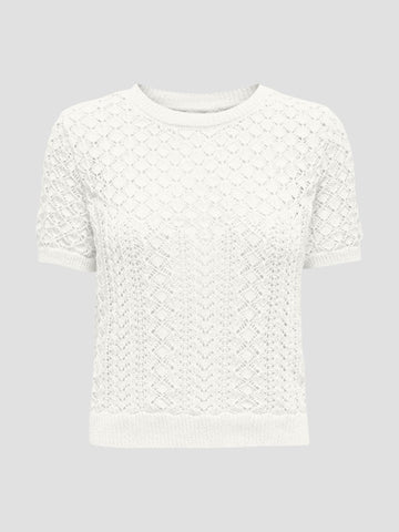 ONLSAGA LIFE SS O-NECK CC KNT 15339662 CLOUD DANCER ONLY 