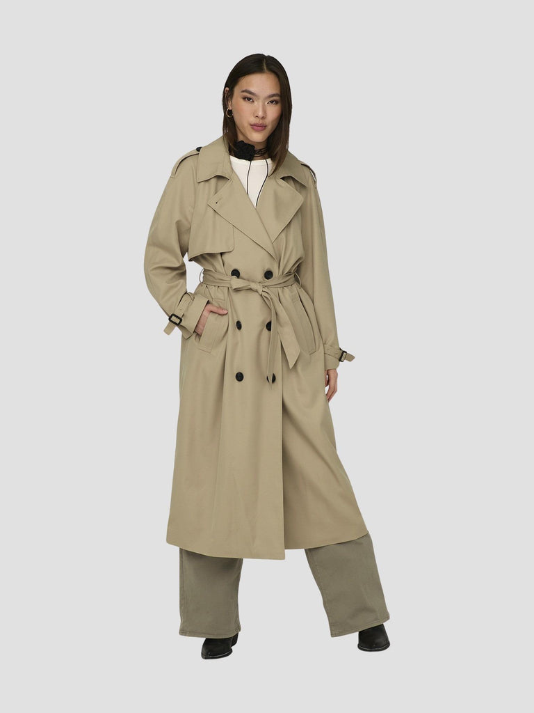 ONLCHLOE TRENCHCOAT DOUBLE B. OTW NOOS<BR/><BR/><BR/><BR/> 15242306 TANNIN ONLY 