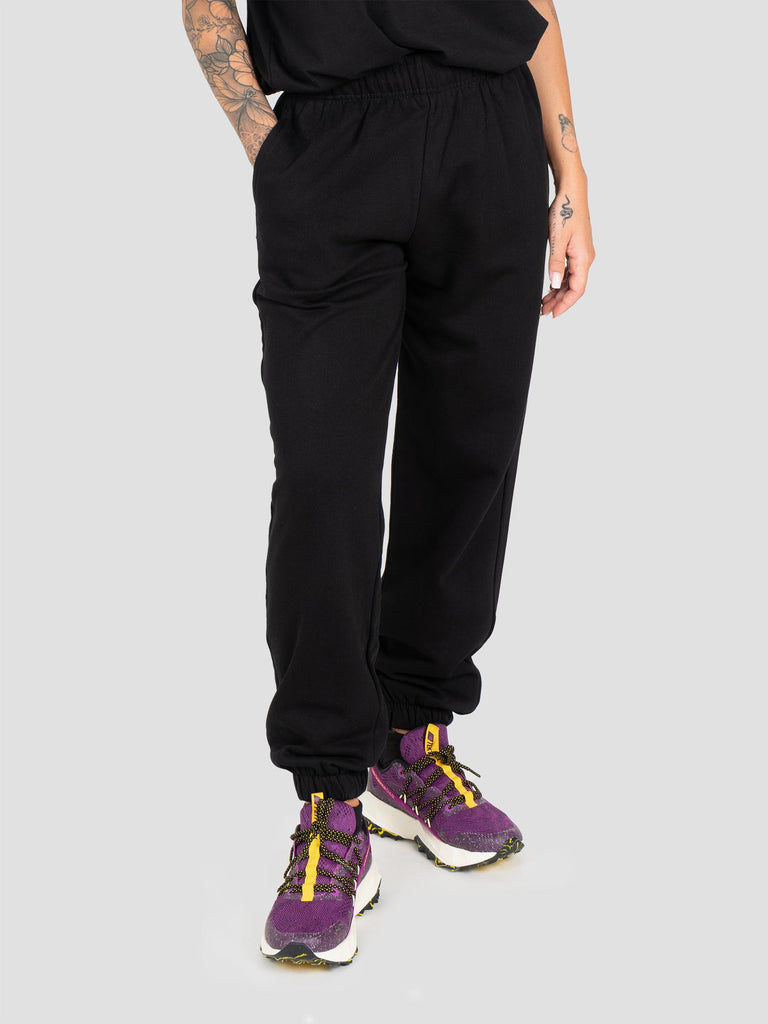 JOGGER FELPA LARGE PESO MEDIO SWEPAN000W NERO GROOVE 