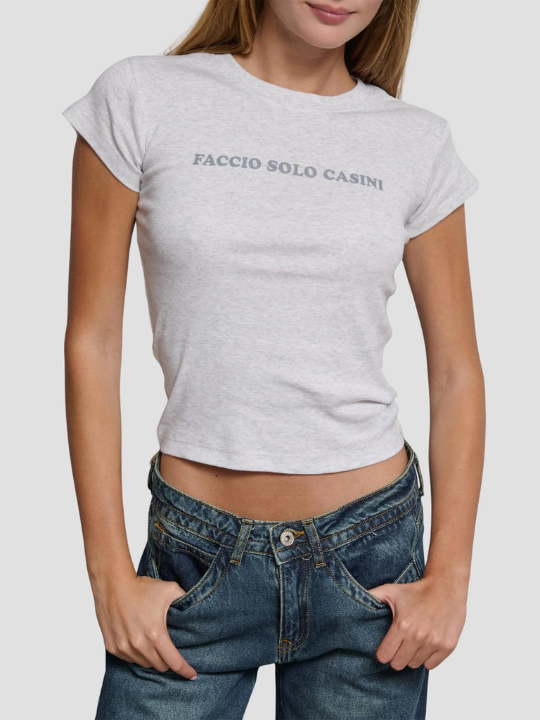 T-SHIRT CON STAMPA TIROLO-CASINI PEARL MEL SUITE BENEDICT 
