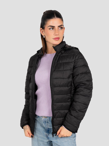 DOWNJACKET JKT009W BLACK GROOVE 