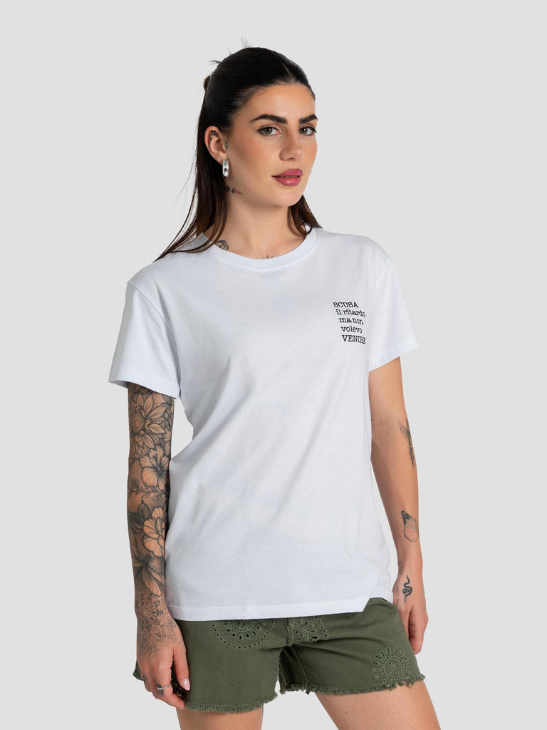 RICAMO SCUSA IL RITARDO RK1697/GR BIANCO GROOVE 