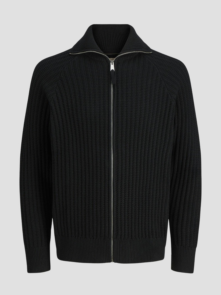 JPRBLUSPENCER KNIT FULL ZIP 12282220 BLACK JACK&JONES 
