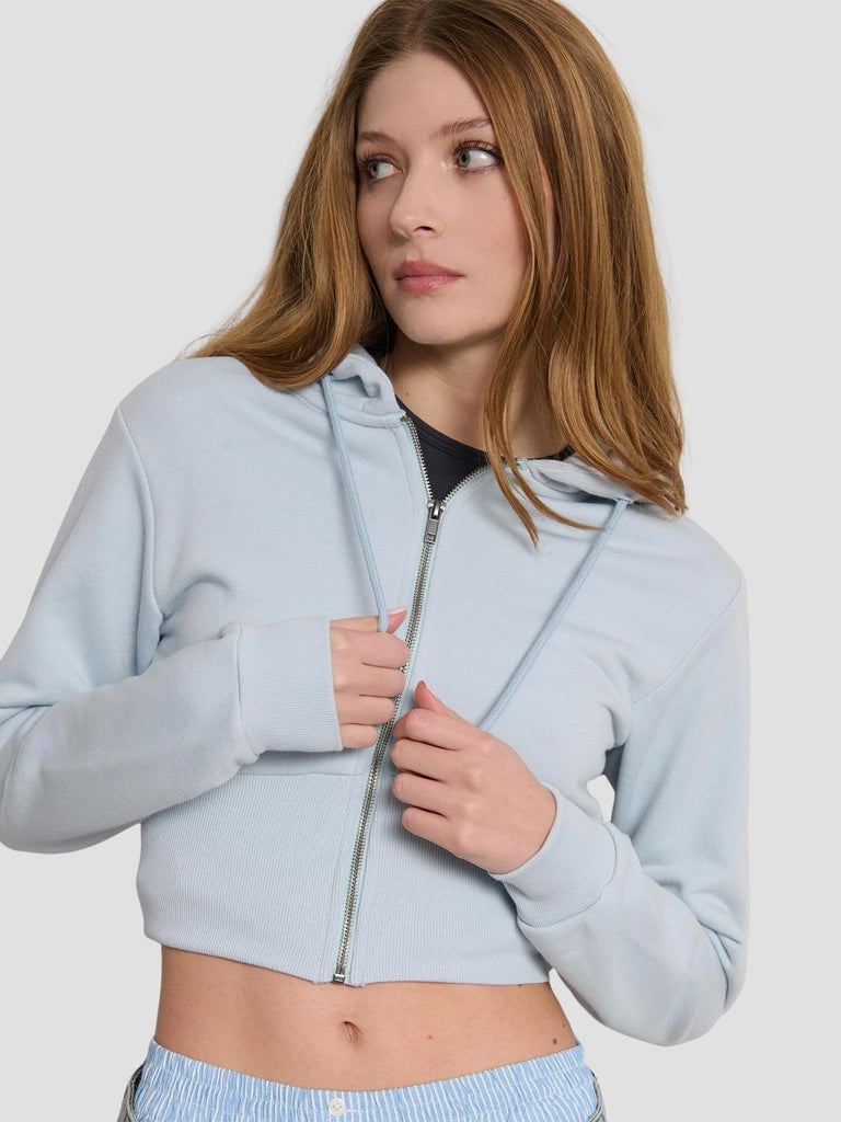 FELPA CROP EFFETTO CORSETTO KREPE251 SKY SUITE BENEDICT 