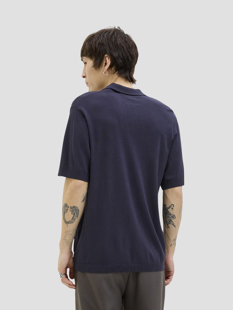 JPRCCWILLIAM KNIT POLO SS 12275454 NIGHT SKY JACK&JONES 