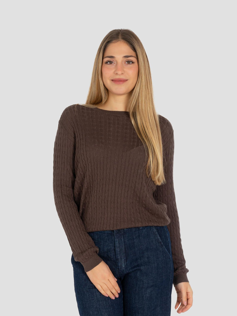 TRECCIA MISTO CASHMERE E210 MORO GROOVE 