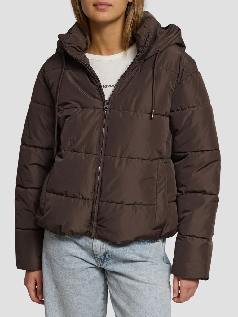 PIUMINO CON CAPPUCCIO ORPELLO BROWN SUITE BENEDICT 