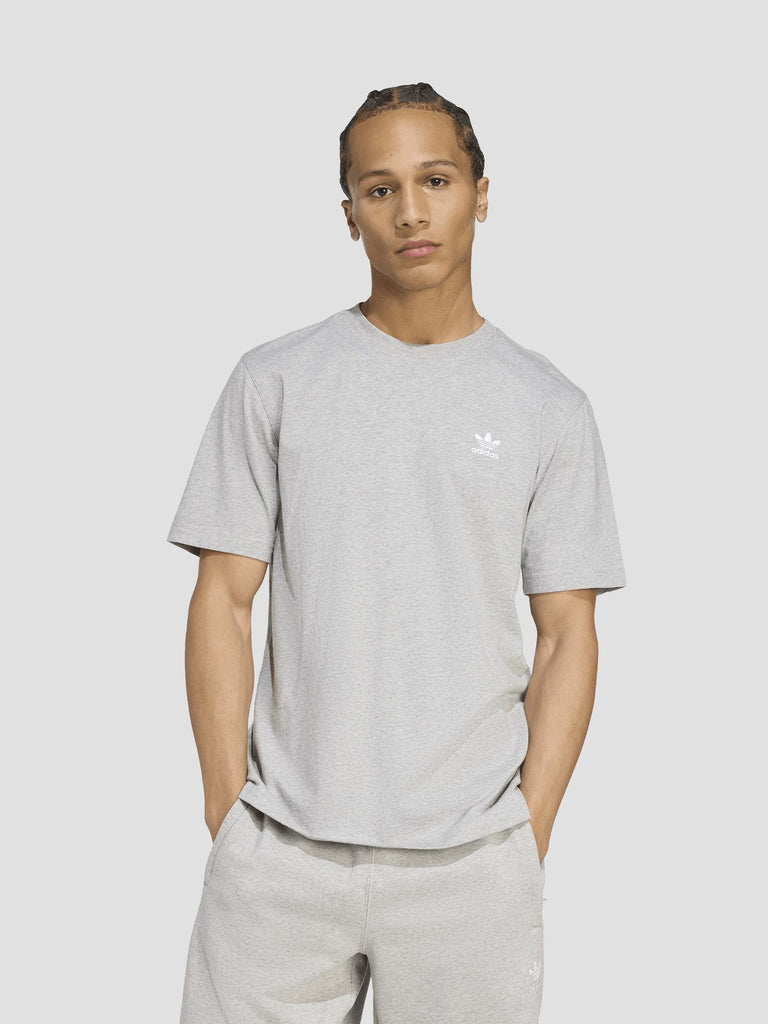 TREFOIL ESS TEE JY6267 GREY WHITE ADIDAS 