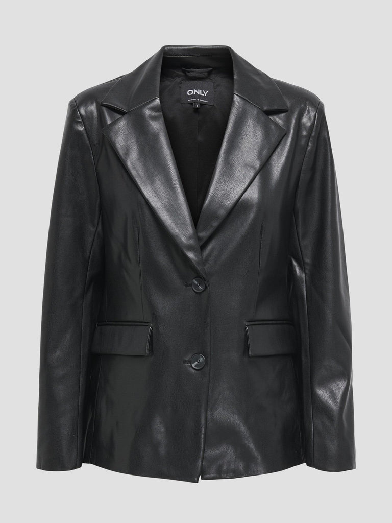 ONLVERONA FAUX LEATHER FIT BLAZER CC OTW 15350362 BLACK ONLY 