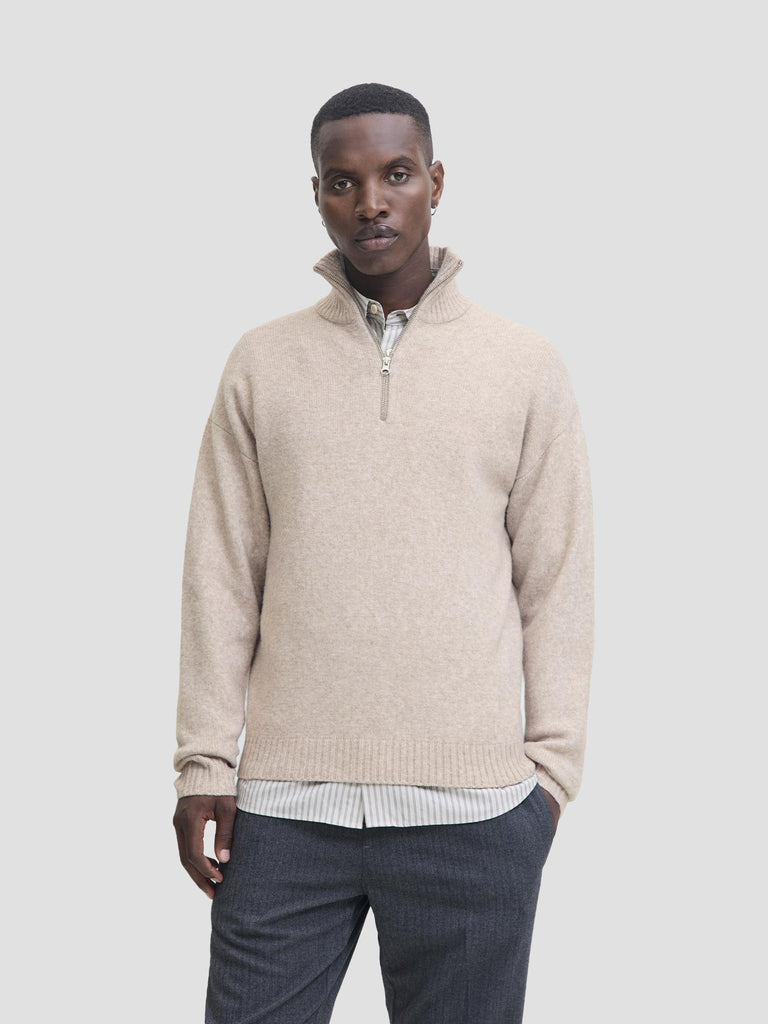 JJESOHO OLLIE KNIT HALF ZIP SN 12278937 ATMOSPHERE JACK&JONES 