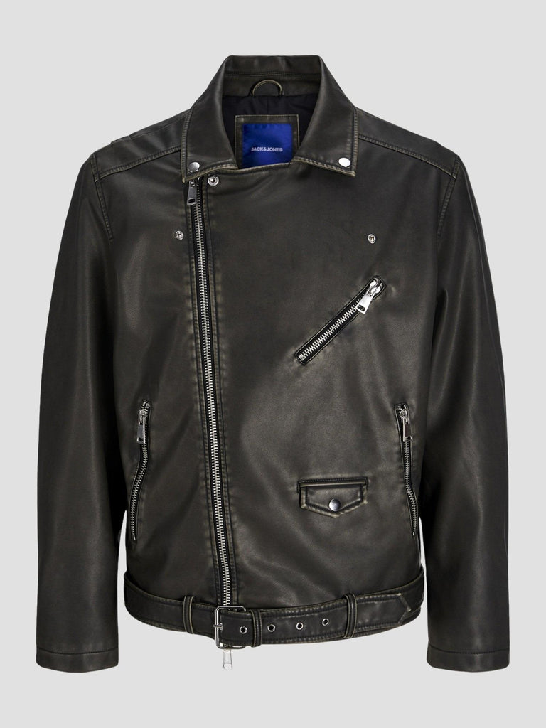 JOREATON BIKER JACKET 12267070 BLACK JACK&JONES 