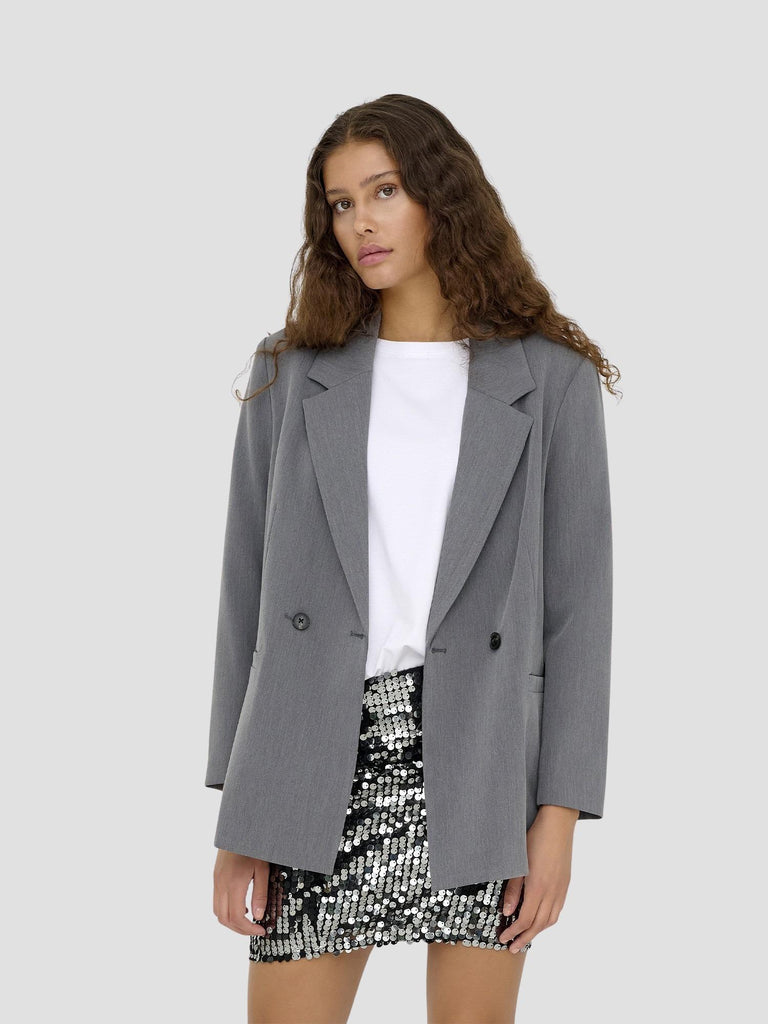JDYERICA L/S BLAZER TLR 15356691 LIGHT GREY MELANGE JACQUELINE DE YONG 