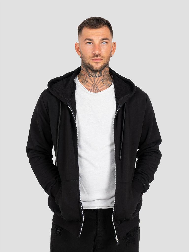 ZIP CAPPUCCIO PESO MEDIO BARL308 NERO GROOVE 