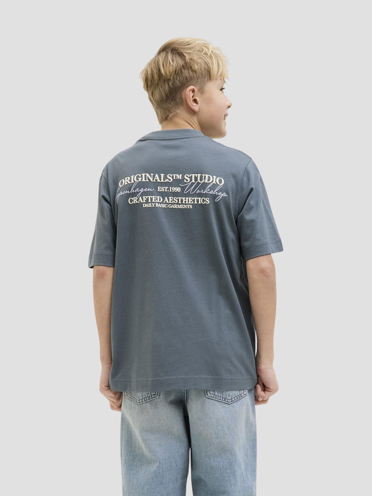 JORISLINGTON TYPE TEE SS CREW N. SN JNR 12274923 STORMY WEATHER JACK&JONES 